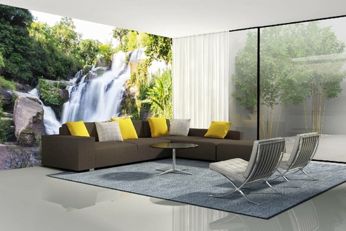 Vlies Fototapete - Mae Klang-Wasserfall 375 x 250 cm
